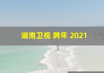 湖南卫视 跨年 2021